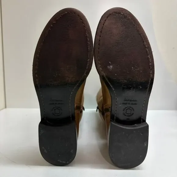 VERY GOOD Boden Knee High 14" Brown Leather Flexible riding boots 8 US / 39 EU - Picture 10 of 13